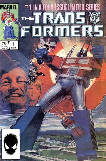 Transformers 1 - Robots - Marvel Comics - Modern Age - Made Into Movies - Sci-fi Stories - Bill Sienkiewicz