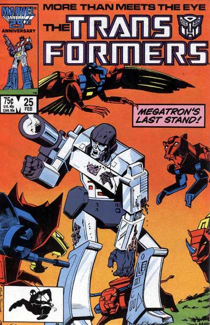 Transformers 25 - Robots In Disguise - Nostalgic Comics - Marvel 25th - Megatron - Marvel Anniversary Edition