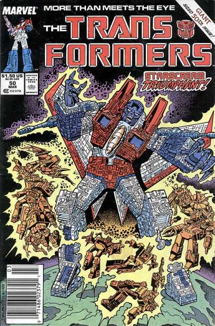 Transformers 50 - Marvel - Giant - Starscream - Robot - Comics Code