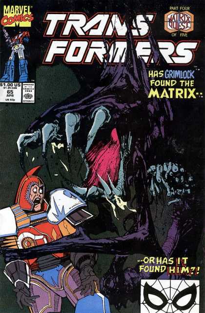 Transformers 65 - Grimlock - Matrix - Teeth - Danger - Fear - Bill Sienkiewicz