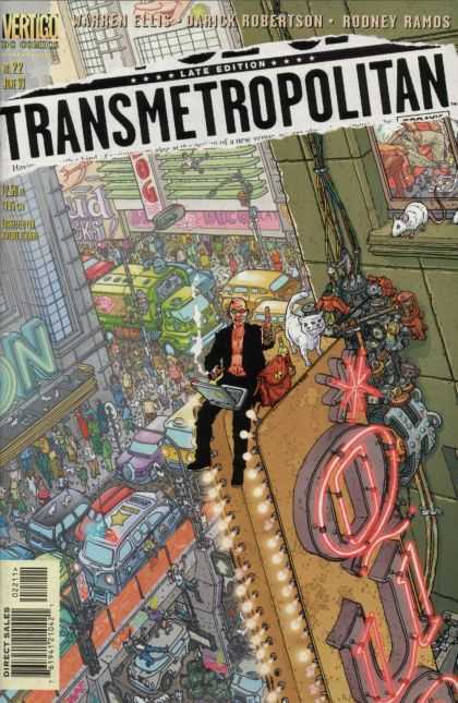 Transmetropolitan 22 - Power Man - Trafic Tower - White Rat - Big People - Pussy Cat - Geof Darrow