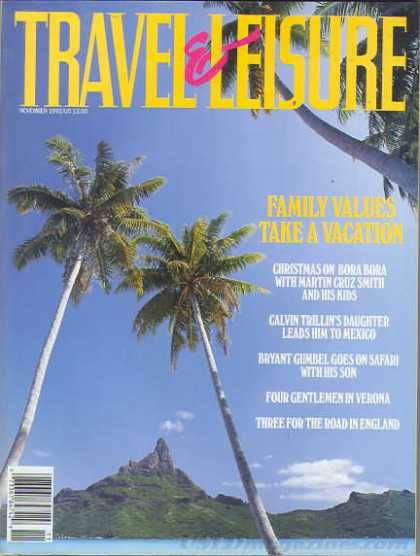 Travel & Leisure - November 1992