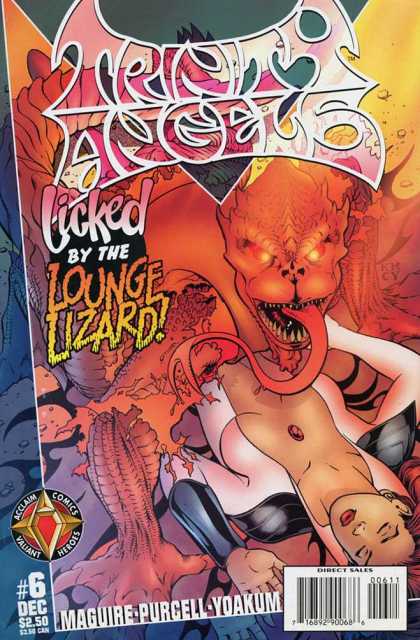 Trinity Angels 6 - Licked By The Lounge Lizard - Tongue - Cleavage - Babe - Beast - Kevin Maguire