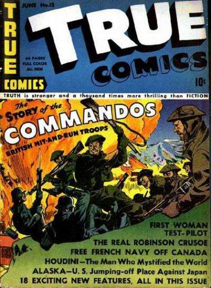 True Comics 13 - People - War - Fight - Fire - Gun