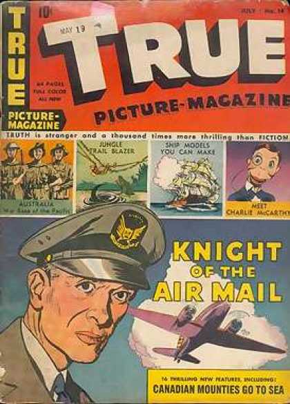 True Comics 14 - Coldier - Airplane - Picture-magazine - Guns - Canadian Mounties Go To Sea