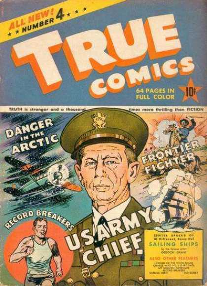 True Comics 4 - Us Army - Runner - Plane - Horse - Ship