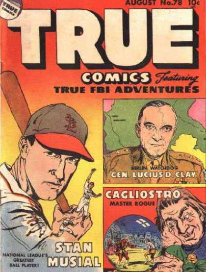 True Comics 78 - Comics - Soldier - Hat - Beat - Stan Musial