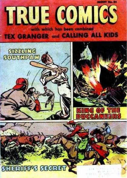 True Comics 84 - Southpaw - Baseball - Swinging Bat - Secret - King