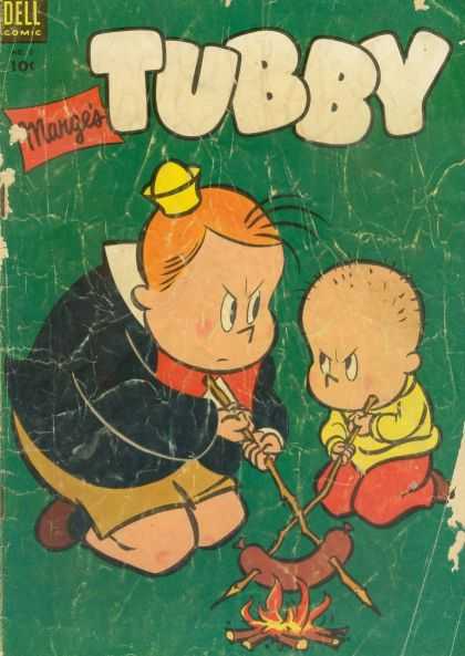 Tubby 5 - Dell Comics - Yellow Hat - Hot Dog - Campfire - Sticks