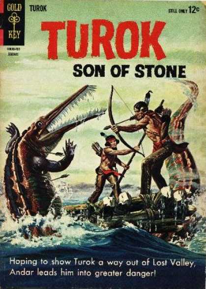 Turok: Son of Stone 37 - Dinosaur - Hunter - Son Of Stone - Gold Key - Turok