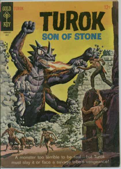 Turok: Son of Stone 46 - Fire Breathing Monster - Men - Broken Wall - Savage Tribe - Spears