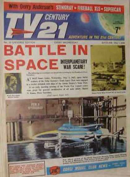 TV Century 21 15 - Gerry Anderson - Stringray - Supercar - Battle In Space - Adventure In The 21st Century