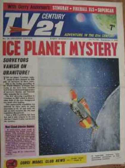 TV Century 21 34 - Ice Planet Mystery - Uraniture - Stingray - Fireball - Science