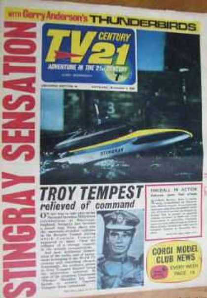TV Century 21 94 - Thunderbirds - Troy Tempest - Speed Boat - Stingray Sensation - Corgi Model Club News