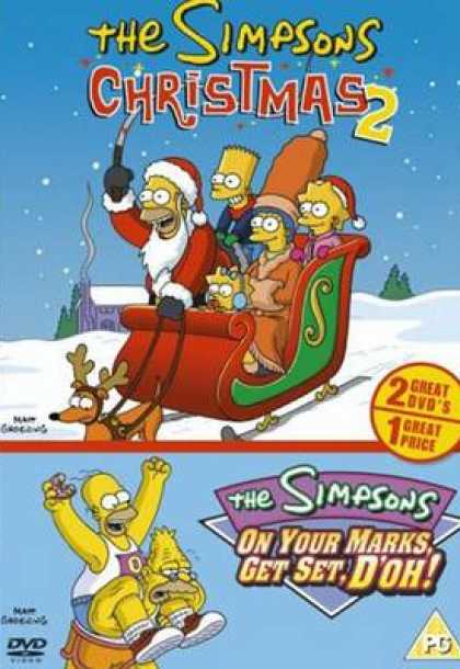 TV Series - The Simpsons Christmas 2 Get Set Doh