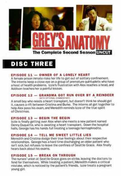 TV Series - Grey's Anatomy Episodes 11-20 English