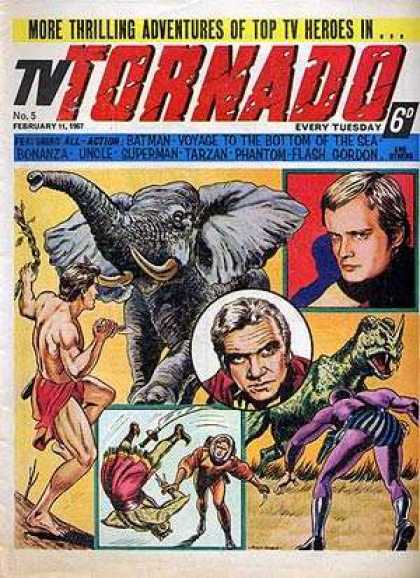 TV Tornado 5 - Elephant - February 11 1967 - Dinosaur - Alien - Loin Cloth