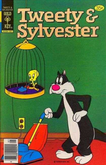 Tweety and Sylvester 89 - Bird - Cat - Birdcage - Vacuum Cleaners - Wall Socket