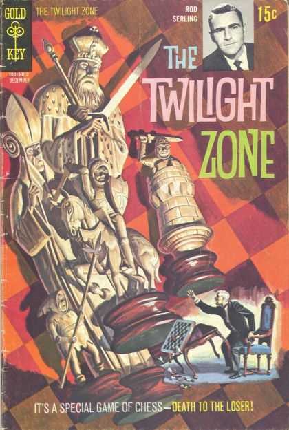 Twilight Zone 35 - The Twilight Zone - Rod Serling - Gold Key - 15 Cents - Chess