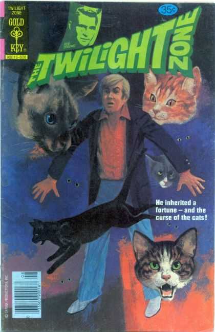 Twilight Zone 86 - Cats - Inherited - Curse - Gold Key - Red Shirt