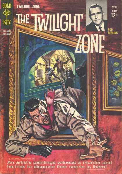 Twilight Zone 9 - Twilight Zone - Gold And Key - Rod Serling - Paintings - Murder