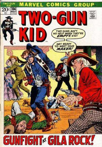 Two-Gun Kid 104 - Marvel Comics Group - Approved By The Comics Code Authority - 104 May - Cap - Gun - John Severin
