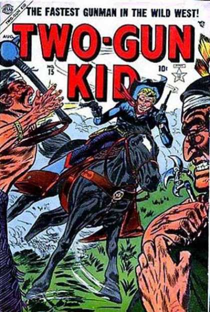Two-Gun Kid 15 - The Fastest Gunman In The Wild West - Gun - Horse - Cowboy - Indians