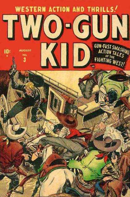 Two-Gun Kid 3 - Stagecoach - Bandits - Shootout - Western Action And Thrills - Gun-fast Smashing Action Tales Of The Fighting West