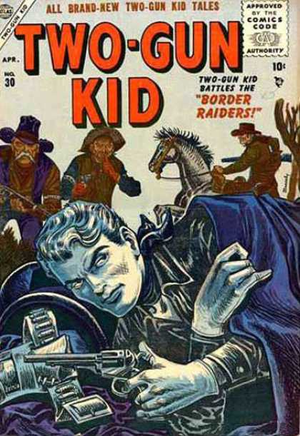 Two-Gun Kid 30 - Revolver - Horse - Belt - Old Man - Raiders