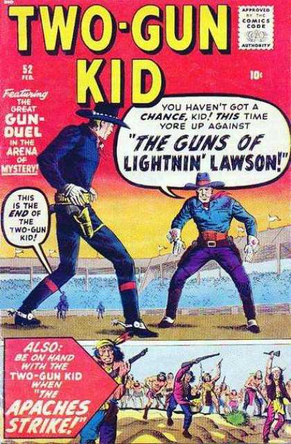 Two-Gun Kid 52 - Western - Cowboy - Holster - Gun Fight - Hat