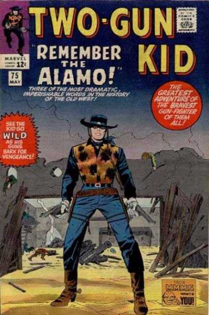 Two-Gun Kid 75 - Two-gun Kid - Remember The Alamo - Cowboy - Wild - Guns - Jack Kirby