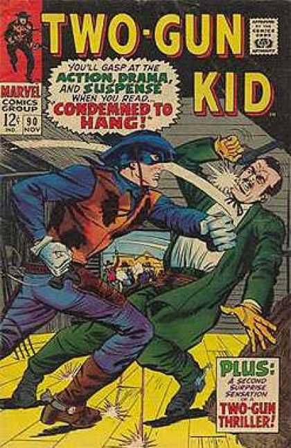 Two-Gun Kid 90 - Condemmed To Hang - Cowboy - Guns - Marvel Comics Group - Masked Cowboy
