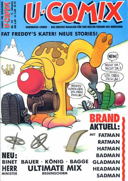 U-Comix 111 - Fat Freddys Kater - Neue Stories - Underdog Comix - Konig - Bauer
