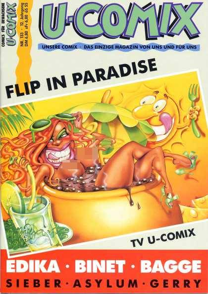 U-Comix 131 - Drink - Sun - Flip In Paradise - Woman - Hottub