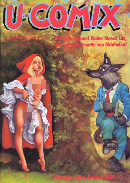 U-Comix 84 - Naked Red Riding Hood - Walter Moers - Wolf With A Briefcase - X Rated Red Riding Hood - Wolf In Suite