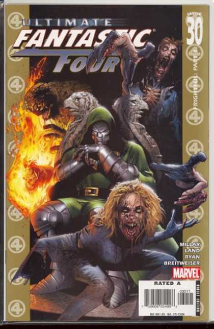 Ultimate Fantastic Four 30 - Frightened Part 1 - Marvel Comics - Mint Condition - Scary - Rated A Comic - Matt Ryan