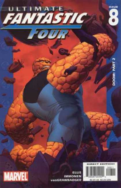 Ultimate Fantastic Four 8 - Doom Part 2 - Issue 8 - Marvel - The Thing - Smash - Stuart Immonen