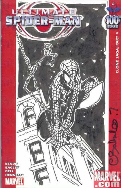 Ultimate Spider-Man 100 - Chris Bachalo - Bendis - Bagley - Dell - Hennessy - Building