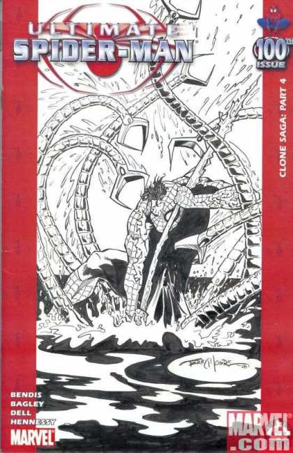 Ultimate Spider-Man 100 - Terry Moore - Marvelcom - Bagley - Clone Saga - Dell - Hennessy