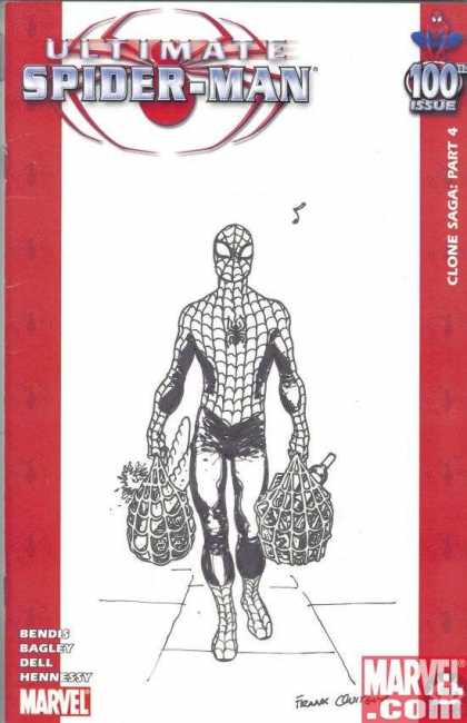 Ultimate Spider-Man 100 - Frank Quitely - Mutant - Web - Spider - Shopping - Marvel