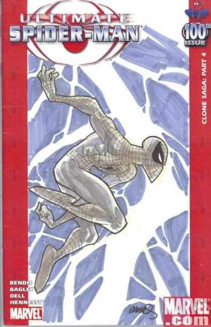 Ultimate Spider-Man 100 - Humberto Ramos - Bendes - Profile - Silver - Clone Saga - 100th Issue