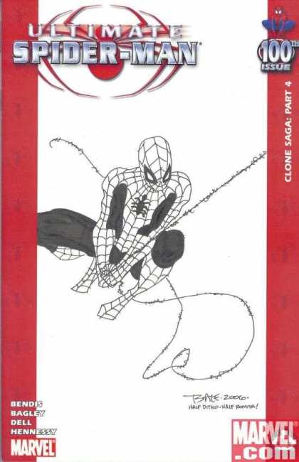 Ultimate Spider-Man 100 - Tim Sale - 100 Issue - Clone Sagapart 4 - Marvelcom - Bandis - Bagleydellhennessy