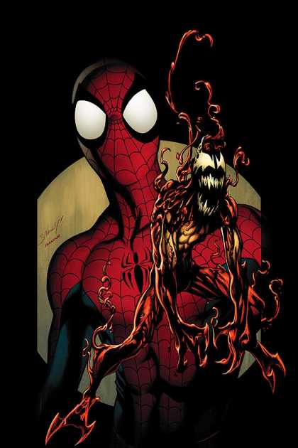 Ultimate Spider-Man 101 - Carnage - Venom - Red And Blue Costume - Fangs For Teeth - Mask Over Face - Mark Bagley, Richard Isanove