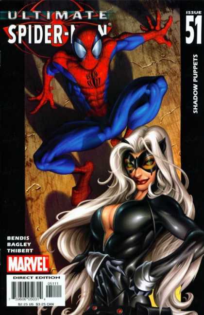 Ultimate Spider-Man 51 - Shadow Puppets - Issue 51 - Marvel - Direct Edition - Bendis Bagley Thibert - Mark Bagley