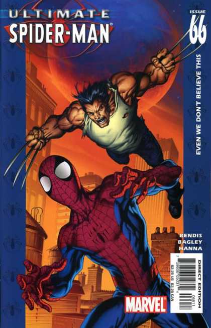 Ultimate Spider-Man 66 - Wolverine - Marvel - Attack - Duel - Bendis - Mark Bagley, Richard Isanove