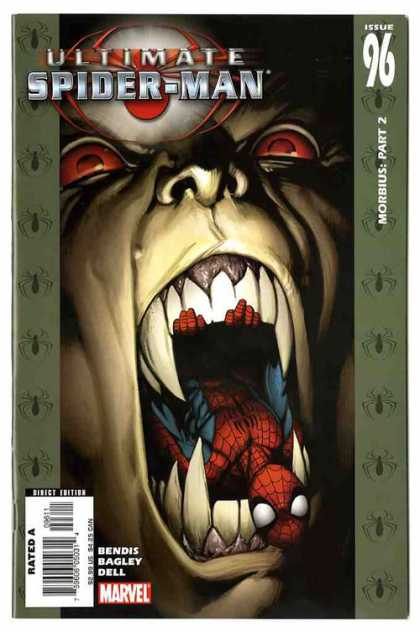 Ultimate Spider-Man 96 - Teeth - Issue 96 - Morbius Part 2 - Marvel - Bendis Bagley Dell - Mark Bagley, Richard Isanove