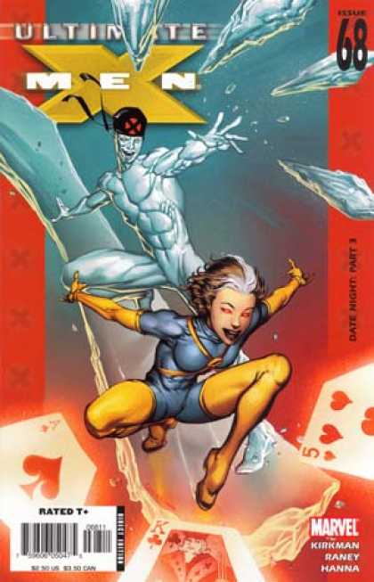 Ultimate X-Men 68 - Rogue - Ice Man - Ace Of Spades - Ice Of Spades - Cold Cards - Richard Isanove, Tom Raney