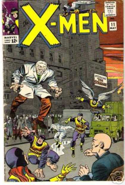 Uncanny X-Men 11 - Giant - Cyclops - Xavier - Truck - Angel - Charles Stone, Jack Kirby