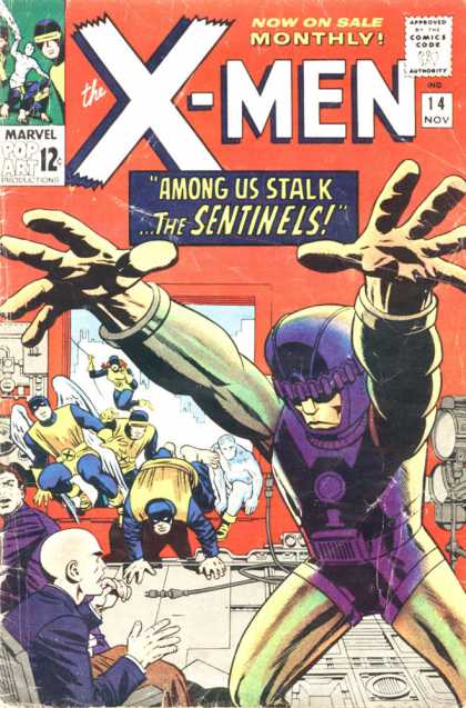 Uncanny X-Men 14 - Professor X - Beast - Angel - Jean Grey - Jack Kirby