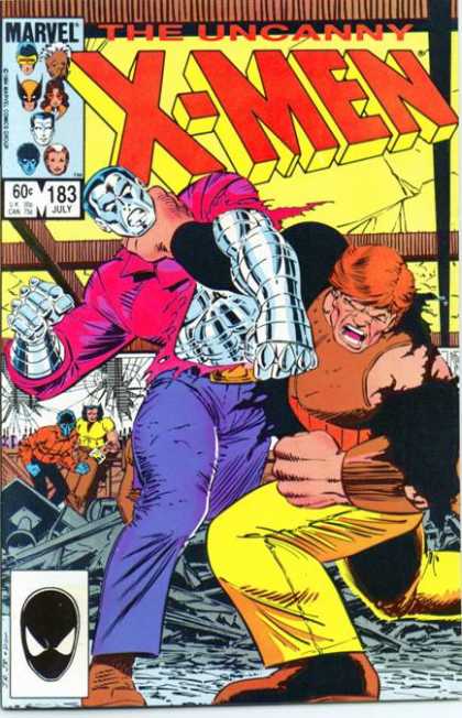 Uncanny X-Men 183 - Punch - Fight - Colossus - John Romita